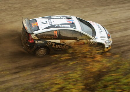 RESOLVEN, WALES - OCTOBER 24: Petter Solberg of Norway and the Citroen Junior Team in action during stage 10 of the Wales Rally GB 2009 at Rhondda on October 24, 2009 in Resolven, Wales.  <br /><br /><span class="help">(Photo by Bryn Lennon/Getty Images)</span>