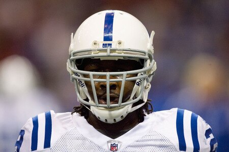 ST. LOUIS, MO - OCTOBER 25: Joseph Addai #29 of the Indianapolis Colts warms up prior to playing against the St. Louis Rams at the Edward Jones Dome on October 25, 2009 in St. Louis, Missouri.  <br /><br /><span class="help">(Photo by Dilip Vishwanat/Getty Images)</span>