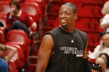 MIAMI - OCTOBER 25: Dwyane Wade #3 of the Miami Heat participates in the 2009 Miami Heat Open Practice on October 25, 2009 at the America Airlines Arena in Miami, Florida. <br /><br /><span class="help">(Photo by Issac Baldizon/NBAE via Getty Images)</span>