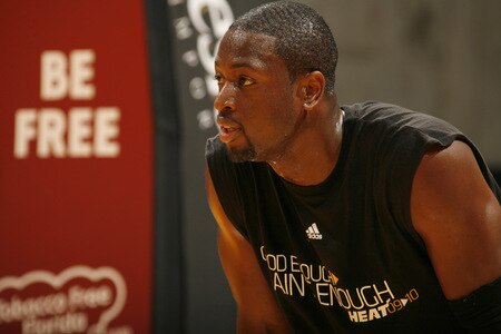 MIAMI - OCTOBER 25: Dwyane Wade #3 of the Miami Heat participates in the 2009 Miami Heat Open Practice on October 25, 2009 at the America Airlines Arena in Miami, Florida. <br /><br /><span class="help">(Photo by Issac Baldizon/NBAE via Getty Images)</span>