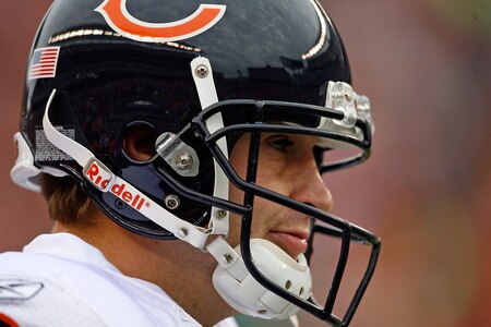CINCINNATI - OCTOBER 25:  Jay Cutler #6 of the Chicago Bears is pictured during the NFL game against the Cincinnati Bengals at Paul Brown Stadium on October 25, 2009 in Cincinnati, Ohio. The Bengals won 45-10.  <br /><br /><span class="help">(Photo by Andy Lyons/Getty Images)</span>