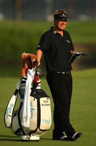 SINGAPORE - OCTOBER 27:  Ross McGowan of England looks on during the practice round of the Barclays Singapore Open at Sentosa Golf Club on October 27, 2009 in  Singapore.  <br /><br /><span class="help">(Photo by Ian Walton/Getty Images)</span>