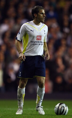 LONDON, ENGLAND - OCTOBER 27:  David Bentley of Spurs looks on during the Carling Cup 4th Round match between Tottenham Hotspur and Everton at White Hart Lane on October 27, 2009 in London, England.  <br /><br /><span class="help">(Photo by Julian Finney/Getty Images)</span>