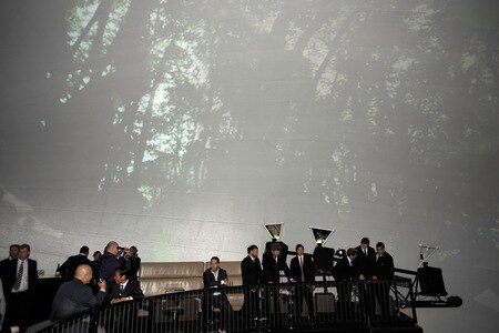 TOKYO - OCTOBER 28:  Members of the New Zealand All Black rugby team attend the opening ceremony of "Giant Rugby Ball", promoting 2011 IRB World Cup at Tokyo Tower on October 28, 2009 in Tokyo, Japan.  <br /><br /><span class="help">(Photo by Ross Land/Getty Images)</span>