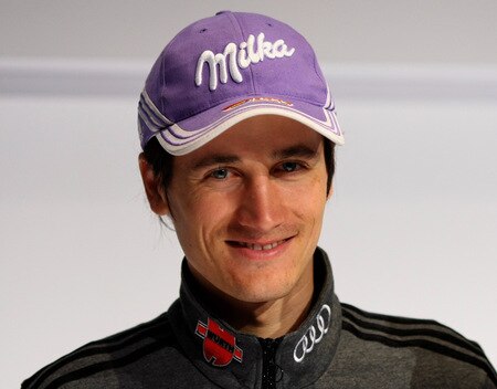 HERZOGENAURACH, GERMANY - OCTOBER 28: Ski jumper Martin Schmitt looks on during a press conference at the German athlete Winter kit hand out at the adidas Brand Center on October 28, 2009 in Herzogenaurach, Germany.  <br /><br /><span class="help">(Photo by Alexander Hassenstein/Bongarts/Getty Images)</span>