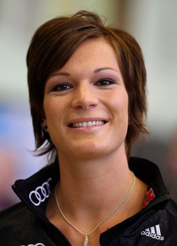 HERZOGENAURACH, GERMANY - OCTOBER 28:  Ski alpine athlete Maria Riesch looks on after a press conference at the German athlete Winter kit preview at the adidas Brand Center on October 28, 2009 in Herzogenaurach, Germany.  <br /><br /><span class="help">(Photo by Alexander Hassenstein/Bongarts/Getty Images)</span>
