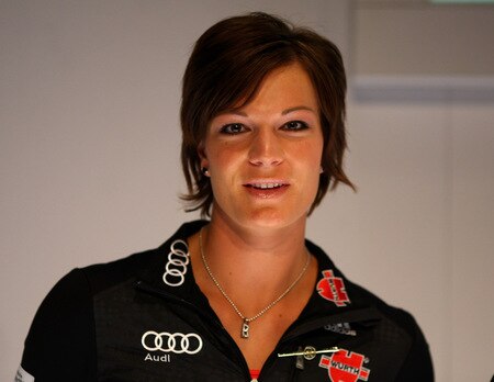 HERZOGENAURACH, GERMANY - OCTOBER 28:  Ski alpine athlete Maria Riesch looks on during a press conference at the German athlete Winter kit preview at the adidas Brand Center on October 28, 2009 in Herzogenaurach, Germany.  <br /><br /><span class="help">(Photo by Alexander Hassenstein/Bongarts/Getty Images)</span>