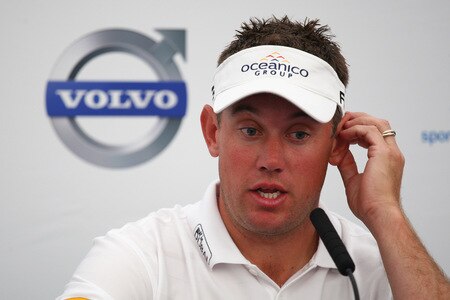 CASARES, SPAIN - OCTOBER 28:  Lee Westwood of England answers questions from the media at a press conference following the Pro-Am round prior to the Volvo World Match Play Championship at Finca Cortesin on October 28, 2009 in Casares, Spain.  <br /><br /><span class="help">(Photo by Richard Heathcote/Getty Images)</span>