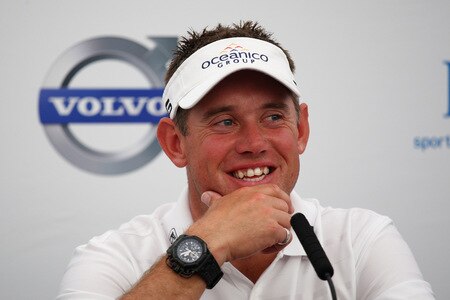 CASARES, SPAIN - OCTOBER 28:  Lee Westwood of England answers questions from the media at a press conference following the Pro-Am round prior to the Volvo World Match Play Championship at Finca Cortesin on October 28, 2009 in Casares, Spain.  <br /><br /><span class="help">(Photo by Richard Heathcote/Getty Images)</span>
