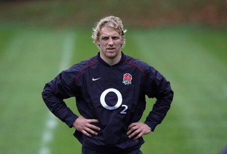 BAGSHOT, ENGLAND - OCTOBER 28: Lewis Moody looks on during the England training session held at Pennyhill Park on October 28, 2009 in Bagshot, England.  <br /><br /><span class="help">(Photo by David Rogers/Getty Images)</span>