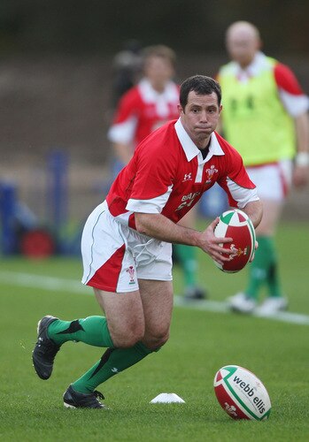 CARDIFF, WALES - OCTOBER 28:  Scrum half Gareth Cooper in action during Wales training at the Vale Resort on October 28 ,2009 in Cardiff, Wales.  <br /><br /><span class="help">(Photo by Stu Forster/Getty Images)</span>