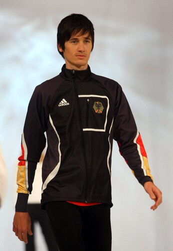 MUNICH, GERMANY - OCTOBER 29:  Ski jumper Martin Schmitt walks on the catwalk during the presentation of the German athletes Winter Olympic kit at the Olympia Event Arena on October 29, 2009 in Munich, Germany.  <br /><br /><span class="help">(Photo by Alexander Hassenstein/Bongarts/Getty Images)</span>