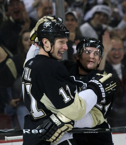 Jordan Staal and Matt Cooke
