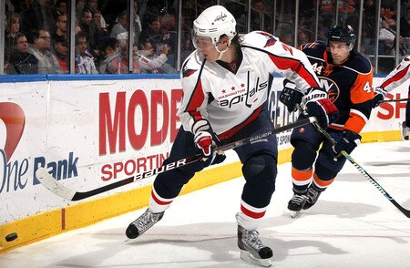 UNIONDALE, NY - JANUARY 26:  Alexander Semin #28 of the Washington Capitals skates against the New York Islanders on January 26, 2010 at Nassau Coliseum in Uniondale, New York.  <br /><br /><span class="help">(Photo by Jim McIsaac/Getty Images)</span>