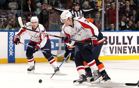 UNIONDALE, NY - JANUARY 26:  Alexander Semin #28 of the Washington Capitals skates against the New York Islanders on January 26, 2010 at Nassau Coliseum in Uniondale, New York.  <br /><br /><span class="help">(Photo by Jim McIsaac/Getty Images)</span>