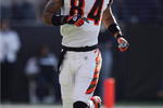 BALTIMORE - NOVEMBER 5:  T.J. Houshmanzadeh #84 of the Cincinnati Bengals runs during the game against the Baltimore Ravens at M&T Bank Stadium on November 5, 2006 in Baltimore, Maryland.  The Ravens defeated the Bengals 26-20. (Photo by Harry How/Getty Images)