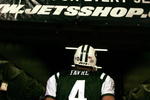 EAST RUTHERFORD, NJ - DECEMBER 28: Brett Favre #4 of The New York Jets leaves the field after losing to The Miami Dolphins 24-17 after their game on December 28, 2008 at Giants Stadium in East Rutherford, New Jersey. (Photo by Al Bello/Getty Images)
