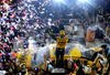 DAYTONA BEACH, FL - FEBRUARY 15:  Matt Kenseth, driver of the #17 DEWALT Ford, celebrates in victory lane after winning the NASCAR Sprint Cup Series Daytona 500 at Daytona International Speedway on February 15, 2009 in Daytona Beach, Florida.  (Photo by Matthew Stockman/Getty Images)