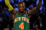 PHOENIX - FEBRUARY 14:  Nate Robinson of the New York Knicks waves to the crowd after winning the Sprite Slam Dunk Contest on All-Star Saturday Night, part of 2009 NBA All-Star Weekend at US Airways Center on February 14, 2009 in Phoenix, Arizona.  NOTE TO USER: User expressly acknowledges and agrees that, by downloading and or using this photograph, User is consenting to the terms and conditions of the Getty Images License Agreement.  (Photo by Ronald Martinez/Getty Images)