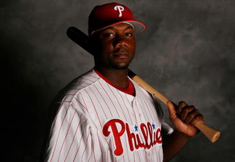 CLEARWATER, FL - FEBRUARY 20:  Ryan Howard #6 of the Philadelphia Phillies poses for a photo during Spring Training Photo day on February 20, 2009 at Bright House Networks Field in Clearwater, Florida.  (Photo by Chris Graythen/Getty Images)