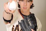 SCOTTSDALE, AZ - FEBRUARY 23:  Tim Lincecum #55 of the San Francisco Giants poses during photo day at Scottsdale Stadium on February 23, 2009 in Scottsdale, Arizona.  (Photo by Harry How/Getty Images)