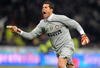 MILAN, ITALY - FEBRUARY 15:  Goalkeeper Julio Cesar of Inter Milan celebrates during the Serie A match between Inter Milan and AC Milan at the Stadio Giuseppe Meazza on February 15, 2009 in Milan, Italy.  (Photo by New Press/Getty Images)