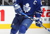 TORONTO - JANUARY 31:  Matt Stajan of the Toronto Maple Leafs warms up before the game against the Pittsburgh Penguins at Air Canada Centre on January 31, 2009 in Toronto, Ontario, Canada. Stajan wore the #93 jersey of Doug Gilmour, whose jersey was raised to the rafters in a ceremony before the game. (Photo by Dave Sandford/Getty Images)