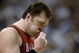DALLAS - MAY 4: Arvydas Sabonis #11 of the Portland Trail Blazers removes his mouth guard in Game seven of the Western Conference Quarterfinals against the Dallas Mavericks during the 2003 NBA Playoffs at American Airlines Center on May 4, 2003 in Dallas, Texas. The Mavericks won 107-95. NOTE TO USER: User expressly acknowledges and agrees that, by downloading and/or using this Photograph, User is consenting to the terms and conditions of the Getty Images License Agreement. (Photo by Brian Bahr/Getty Images)