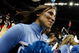 CHARLOTTE, NC - MARCH 29: North Carolina Tar Heels cheerleader performs during the game against the against the Louisville Cardinals during the 2008 NCAA Men's East Regional Final at Bobcats Arena on March 29, 2008 in Charlotte, North Carolina. (Photo by Kevin C. Cox/Getty Images)