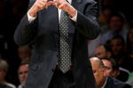 LOS ANGELES, CA - MAY 21:  Head coach Gregg Popovich of the San Antonio Spurs calls a play against the Los Angeles Lakers in Game One of the Western Conference Finals during the 2008 NBA Playoffs on May 21, 2008 at Staples Center in Los Angeles, California.  NOTE TO USER: User expressly acknowledges and agrees that, by downloading and/or using this Photograph, user is consenting to the terms and conditions of the Getty Images License Agreement.  (Photo by Stephen Dunn/Getty Images)