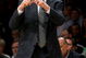 LOS ANGELES, CA - MAY 21: Head coach Gregg Popovich of the San Antonio Spurs calls a play against the Los Angeles Lakers in Game One of the Western Conference Finals during the 2008 NBA Playoffs on May 21, 2008 at Staples Center in Los Angeles, California. NOTE TO USER: User expressly acknowledges and agrees that, by downloading and/or using this Photograph, user is consenting to the terms and conditions of the Getty Images License Agreement. (Photo by Stephen Dunn/Getty Images)