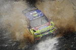 LIMASSOL, CYPRUS - MARCH 15:  Khalid Al Qassimi of United Arabian Emirates and Michael Orr of Great Britain in action in the BP Abu Dhabi Ford Focus during Leg 3 of the WRC FxPro Rally of Cyprus 2009 on March 15, 2009 in Limassol, Cyprus.  (Photo by Massimo Bettiol/Getty Images)