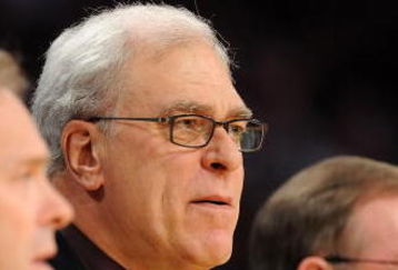 LOS ANGELES, CA - DECEMBER 25:    Head coach Phil Jackson of the Los Angeles Lakers looks on during the game against the Boston Celtics at Staples Center on December 25, 2008 in Los Angeles, California.  The Lakers defeated the Celtics 92-83.  NOTE TO USER: User expressly acknowledges and agrees that, by downloading and or using this Photograph, user is consenting to the terms and conditions of the Getty Images License Agreement.  (Photo by Lisa Blumenfeld/Getty Images)