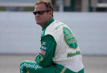 WEST ALLIS, WI - JUNE 21: Kenny Wallace, driver of the #28 US Border Patrol Chevrolet awaits his turn to qualify as he prepares to race in his 400th career start prior to the Camping World RV Rental 250 at The Milwaukee Mile on June 21, 2008 in West Allis, Wisconsin. (Photo by Scott Boehm/Getty Images)