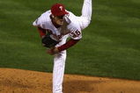 PHILADELPHIA - OCTOBER 27:  Starting pitcher Cole Hamels #35 of the Philadelphia Phillies throws a pitch against the Tampa Bay Rays during game five of the 2008 MLB World Series on October 27, 2008 at Citizens Bank Park in Philadelphia, Pennsylvania.  (Photo by Jim McIsaac/Getty Images)