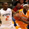 DAYTON, OH - MARCH 20: Tyler Smith #1 of the Tennessee Volunteers fights for the ball against Obi Muonelo #2 of the Oklahoma State Cowboys during the first round of the NCAA Division I Men's Basketball Tournament at the University of Dayton Arena on March 20, 2009 in Dayton, Ohio. (Photo by Andy Lyons/Getty Images)