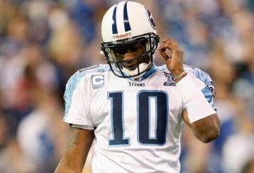 INDIANAPOLIS - DECEMBER 28:  Quarterback Vince Young #10 of the Tennessee Titans walk off the field during the game against the Indianapolis Colts on December 28, 2008 at Lucas Oil Stadium in Indianapolis, Indiana. (Photo by: Jamie Squire/Getty Images)