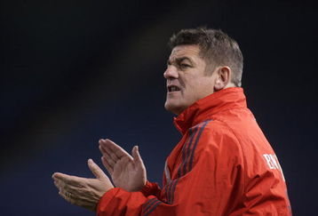 EAST RUTHERFORD, NJ - OCTOBER 04 Head Coach John Carver of the Toronto FC cheers on his team against the New York Red Bulls at Giants Stadium in the Meadowlands on October 4, 2008 in East Rutherford, New Jersey. Toronto defeated New York 3-1.  (Photo by Mike Stobe/Getty Images for New York Red Bulls)