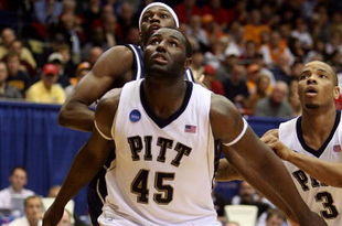 DAYTON, OH - MARCH 20: DeJuan Blair #45 of the Pittsburgh Panthers fights for position against the East Tennessee State Buccaneers during the first round of the NCAA Division I Men's Basketball Tournament at the University of Dayton Arena on March 20, 2009 in Dayton, Ohio.  (Photo by Andy Lyons/Getty Images)