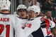 SUNRISE, FL - FEBRUARY 15: Alex Ovechkin #8 (L) and Alexander Semin #28 (R) of the Washington Capitals celebrate a goal against the Florida Panthers on February 15, 2009 at the BankAtlantic Center in Sunrise, Florida. (Photo by Bruce Bennett/Getty Images)