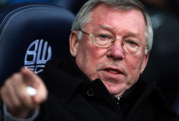BOLTON, UNITED KINGDOM - JANUARY 17:  Manchester United Manager Sir Alex Ferguson looks on prior to the Barclays Premier League match between Bolton Wanderers and Manchester United at the Reebok stadium on January 17, 2009 in Bolton, England.  (Photo by Hamish Blair/Getty Images)