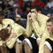 TAMPA, FL - MARCH 08: The Wake Forest Demon Deacons' bench reacts as the game goes into double over-time against the Georgia Tech Yellow Jackets in the opening round of the ACC Men's Basketball Tournament at the St. Pete Times Forum on March 8, 2007 in Tampa, Florida. (Photo by Doug Benc/Getty Images)