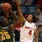 DAYTON, OH - MARCH 20: Ronald Moore #25 of the Siena Saints shoots over P.J. Hill #4 of the Ohio State Buckeyes during the first round of the NCAA Division I Men's Basketball Tournament at the University of Dayton Arena on March 20, 2009 in Dayton, Ohio.  (Photo by Andy Lyons/Getty Images)