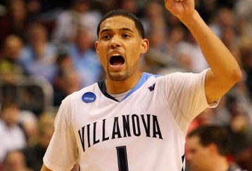 PHILADELPHIA - MARCH 19:  Scottie Reynolds #1 of the Villanova Wildcats calls a play during the game against the American Eagles during the first round of the NCAA Division I Men's Basketball Tournament at the Wachovia Center on March 19, 2009 in Philadelphia, Pennsylvania. The Wildcats defeated the Eagles with a score of 80-67.   (Photo by Jim McIsaac/Getty Images)