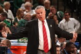 INDIANAPOLIS - MARCH 13:  Head coach Bo Ryan of the Wisconsin Badgers reacts after the Wisconsin bench was called for a technical foul against the Ohio State Buckeyes during the second round of the Big Ten Men's Basketball Tournament at Conseco Fieldhouse on March 13, 2009 in Indianapolis, Indiana.  (Photo by Jonathan Daniel/Getty Images)