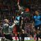 LIVERPOOL, UNITED KINGDOM - MARCH 22: Referee Martin Atkinson sends off Brad Friedel of Aston Villa during the Barclays Premier League match between Liverpool and Aston Villa at Anfield on March 22, 2009 in Liverpool, England. (Photo by Alex Livesey/Getty Images)