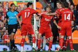LIVERPOOL, UNITED KINGDOM - MARCH 22:  Dirk Kuyt of Liverpool celebrates with his team mates after scoring the opening goal during the Barclays Premier League match between Liverpool and Aston Villa at Anfield on March 22, 2009 in Liverpool, England.  (Photo by Shaun Botterill/Getty Images)