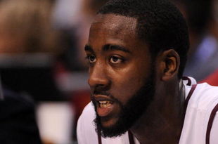 LOS ANGELES, CA - MARCH 14: Guard James Harden #13 of the Arizona State Sun Devils looks on after losing to the USC Trojans in the Pacific Life Pac-10 Men's Basketball Tournament Championship Game at the Staples Center on March 14, 2009 in Los Angeles, California. (Photo by Harry How/Getty Images)