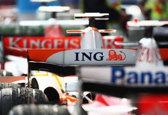 KUALA LUMPUR, MALAYSIA - MARCH 23:  Cars sit in parc ferme following the Malaysian Formula One Grand Prix at the Sepang Circuit on March 23, 2008 in Kuala Lumpur, Malaysia.  (Photo by Clive Mason/Getty Images)