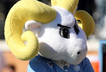 WINSTON SALEM, NC - OCTOBER 27:  The University of North Carolina Tar Heels mascot during the ACC game at the Groves Stadium, on October 27, 2007 in Winston Salem, North Carolina.  (Photo by David Cannon/Getty Images)